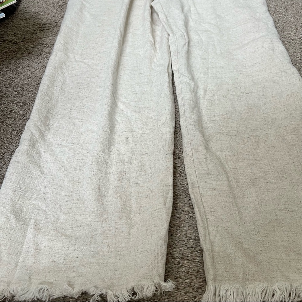Umgee Wide Leg Pants in Light Natural - Picture 5 of 16
